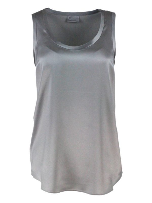 BRUNELLO CUCINELLI: Tops & Chemises - Top - Gris