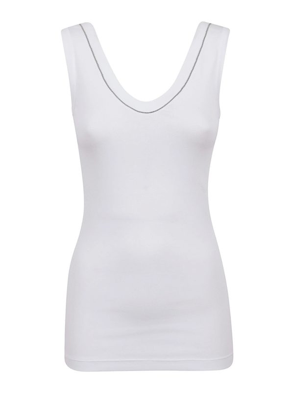 BRUNELLO CUCINELLI: Tops & Tank tops - Embellished top