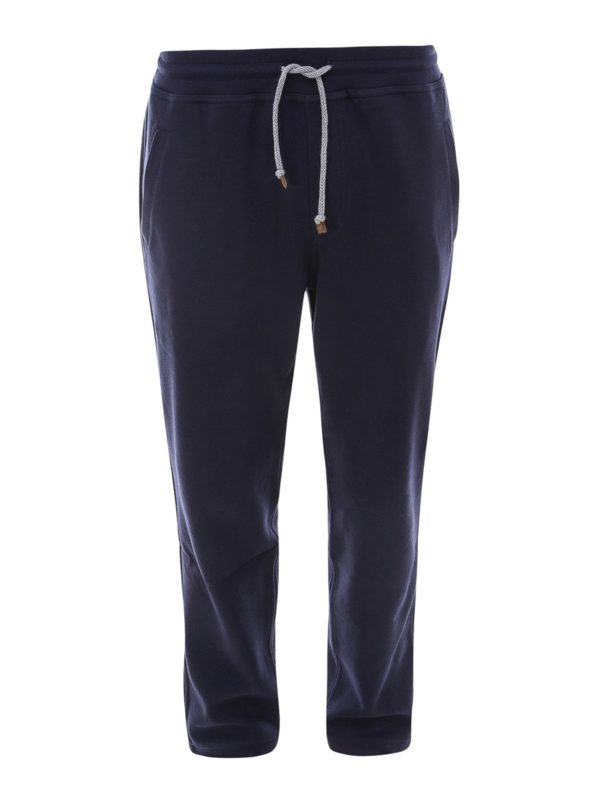 BRUNELLO CUCINELLI: tracksuit bottoms - Cotton tracksuit bottoms