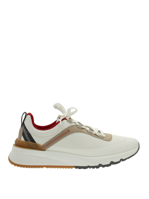 BRUNELLO CUCINELLI: Chaussures de sport - Baskets - Blanc