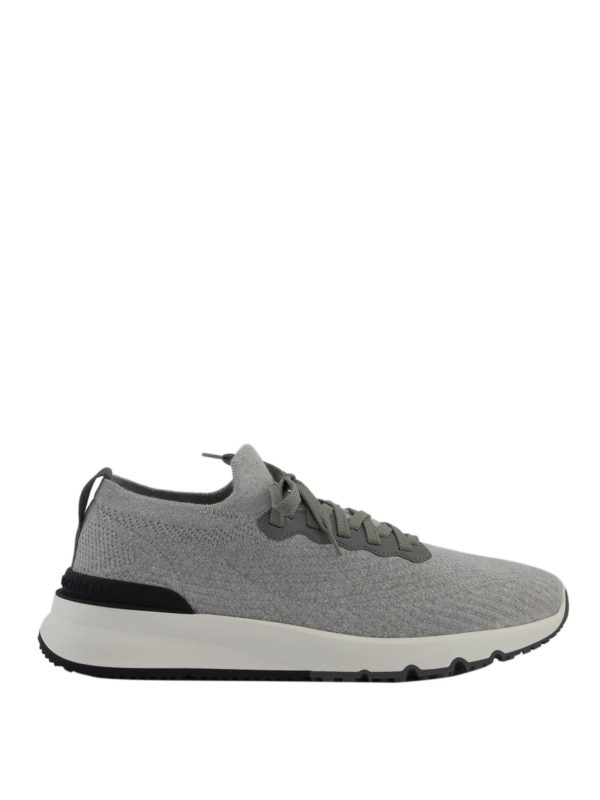 BRUNELLO CUCINELLI: trainers - Knitted running sneakers
