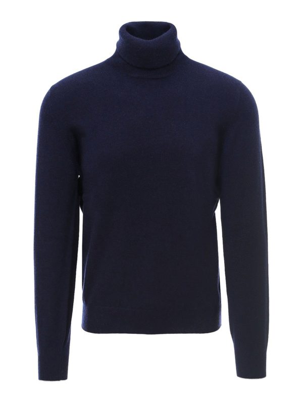 BRUNELLO CUCINELLI: Rollkragenpullover  und Polo-Ausschnitt - Rollkragenpullover - Blau