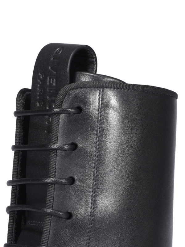 Brushed leather boots shop online: GIVENCHY