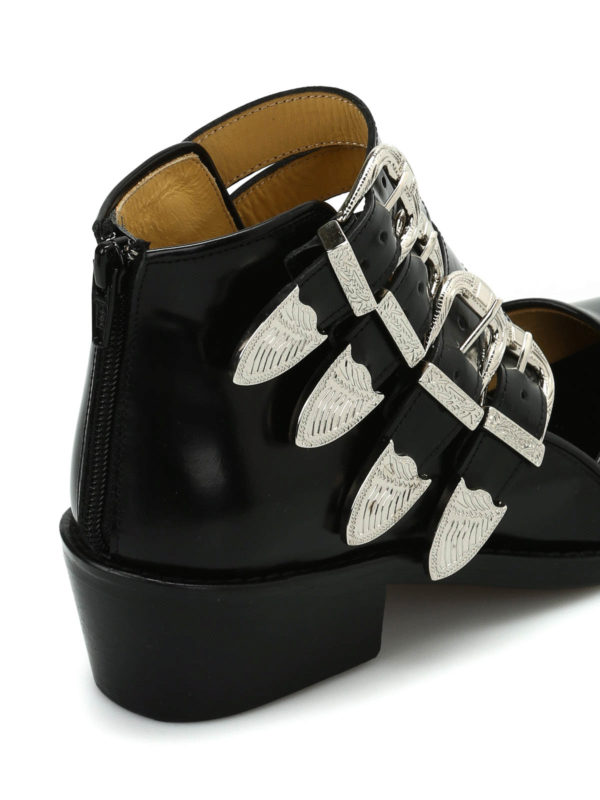 Buckle detailed cut-out ankle boots shop online: Toga