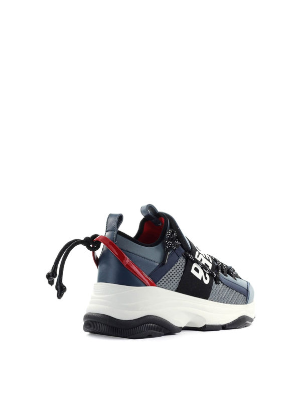 Bumpy logo band sneakers shop online: DSQUARED2