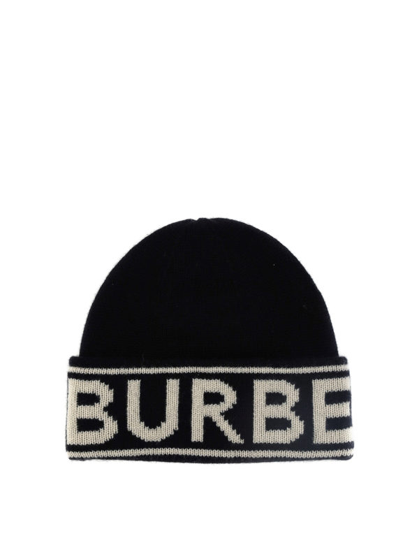 BURBERRY: ニットキャップ - 帽子 - 黒