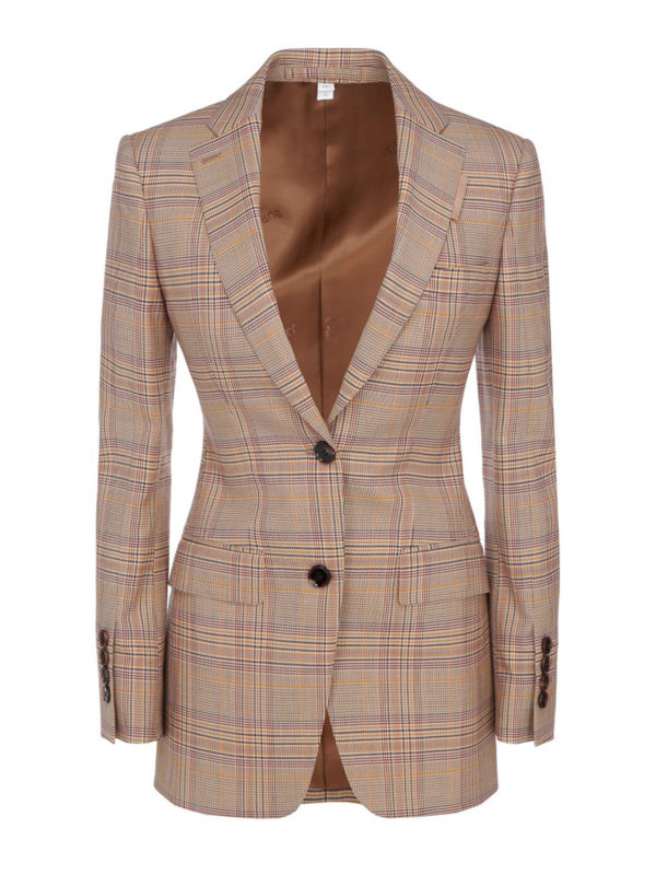 BURBERRY: blazers - Tartan patterned blazer