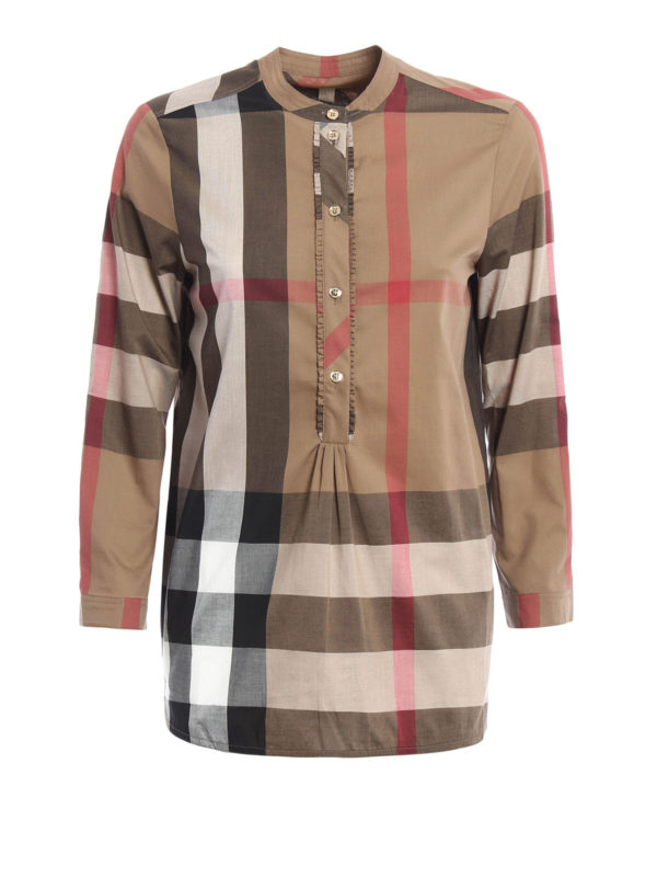 BURBERRY: Blusas - Blusa Marrón