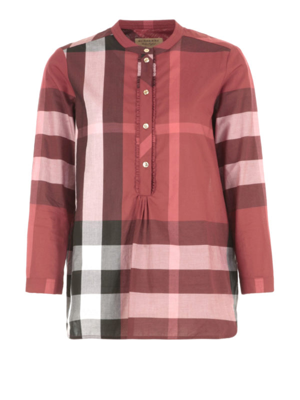 BURBERRY: Blusen - Bluse - Rot