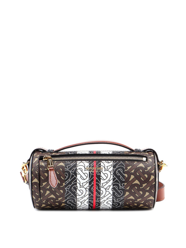 BURBERRY: bowling bags - Monogram print bowling bag
