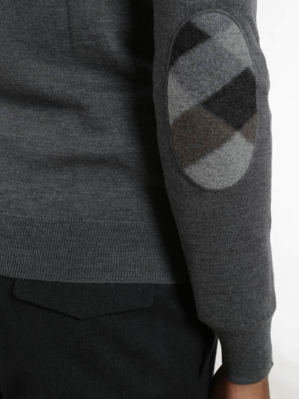iKRIX Burberry Brit: Check elbow patches pullover