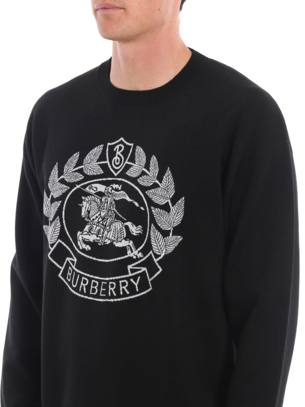 BURBERRY buy online Rundhalspullover - Schwarz
