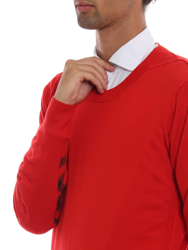 BURBERRY buy online Bright red Carter wool sweater