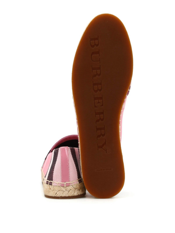 BURBERRY buy online Checked canvas espadrilles