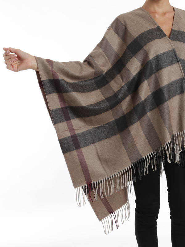 BURBERRY buy online Checked poncho