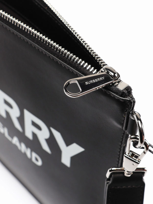 BURBERRY buy online Edin contrasting logo leather pouch