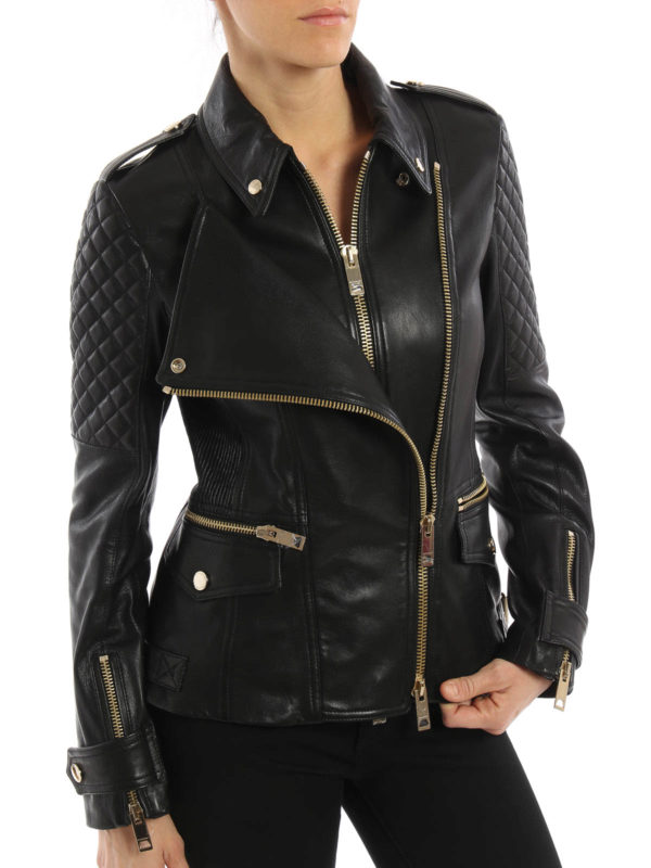 BURBERRY buy online Leather biker jacket