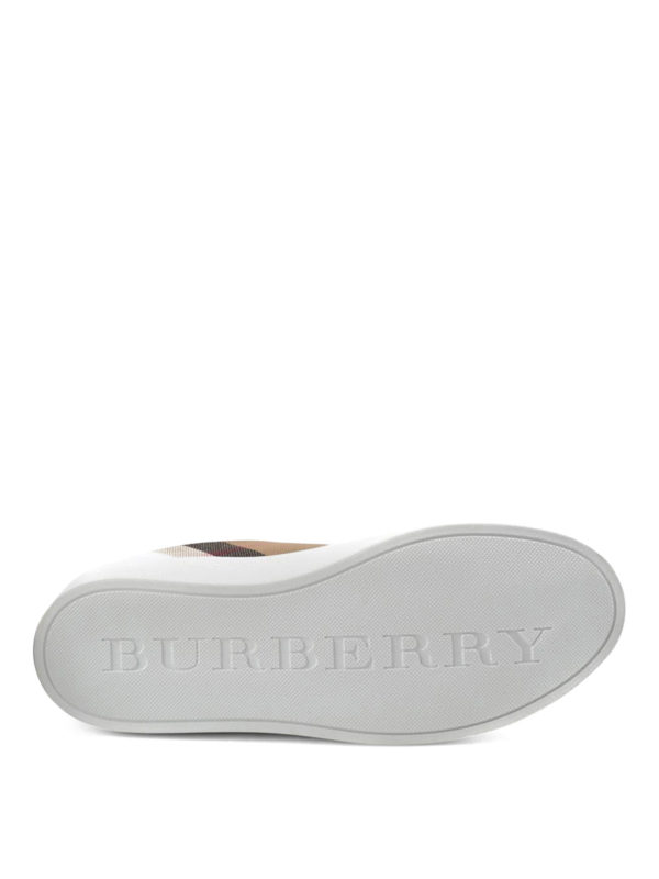 BURBERRY buy online Leather sneakers