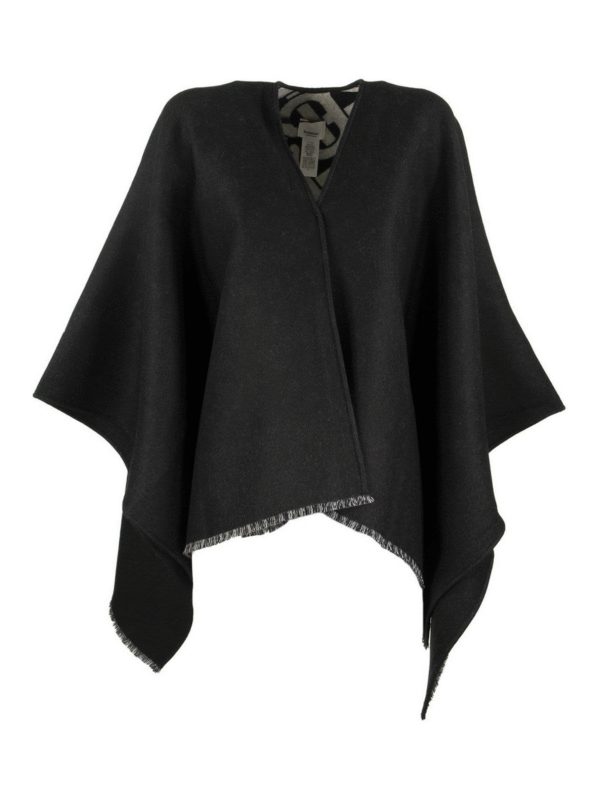 BURBERRY: Capas  y Ponchos - Capa - Negro