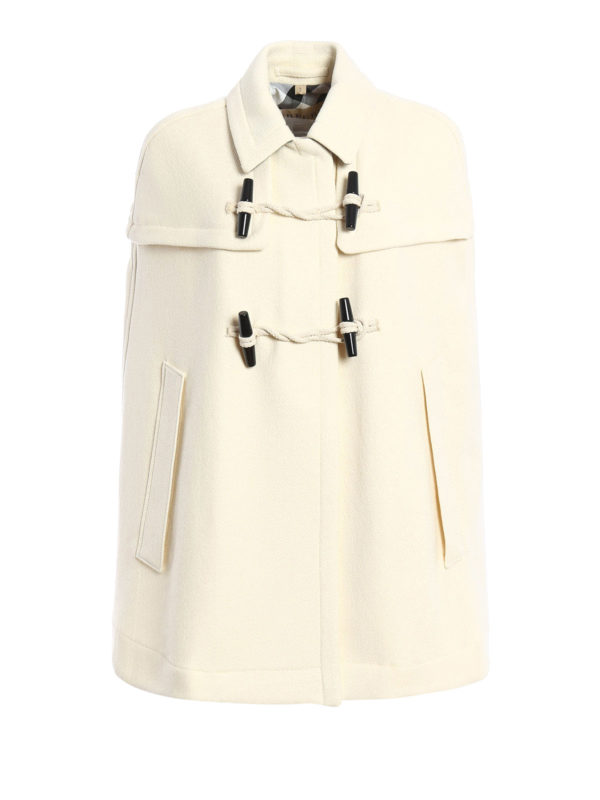 BURBERRY: Mantelle e poncho - Mantella in lana e cashmere