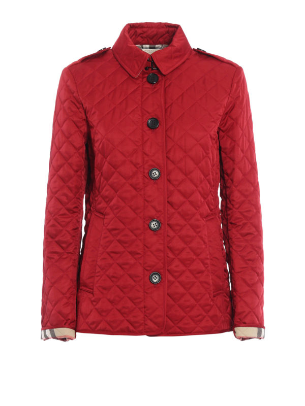 BURBERRY: カジュアルジャケット - カジュアルジャケット レディース - 赤