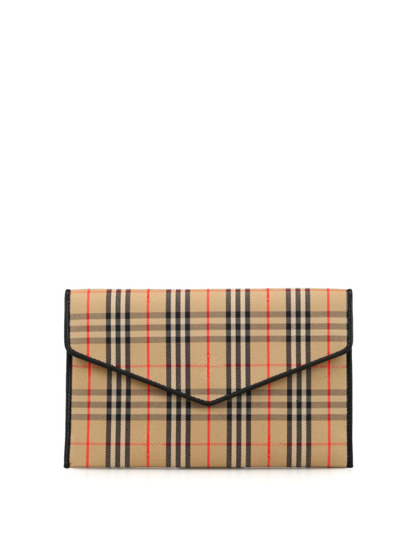 BURBERRY: Clutch - Pochette - Noir