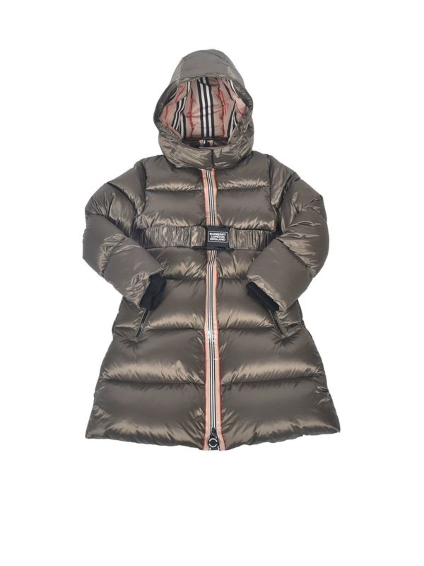 BURBERRY: Abrigos - Abrigo - Gris