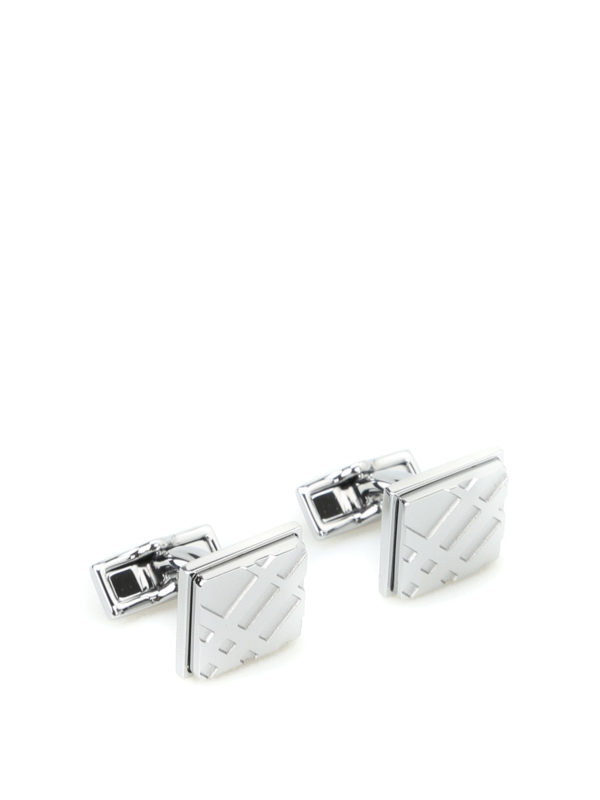 BURBERRY: Halsreife - Manschettenknöpfe - Silber