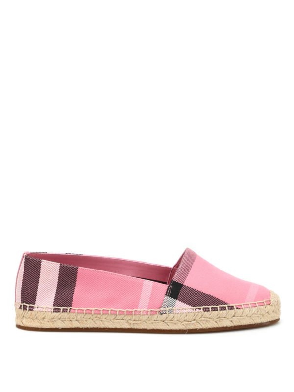 BURBERRY: espadrilles - Checked canvas espadrilles