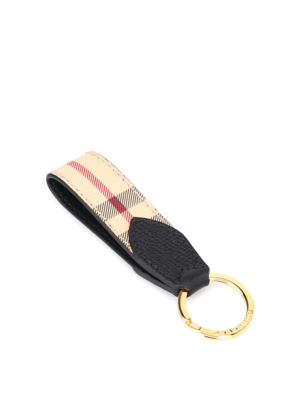 BURBERRY: key holders - Tartan pattern key holder