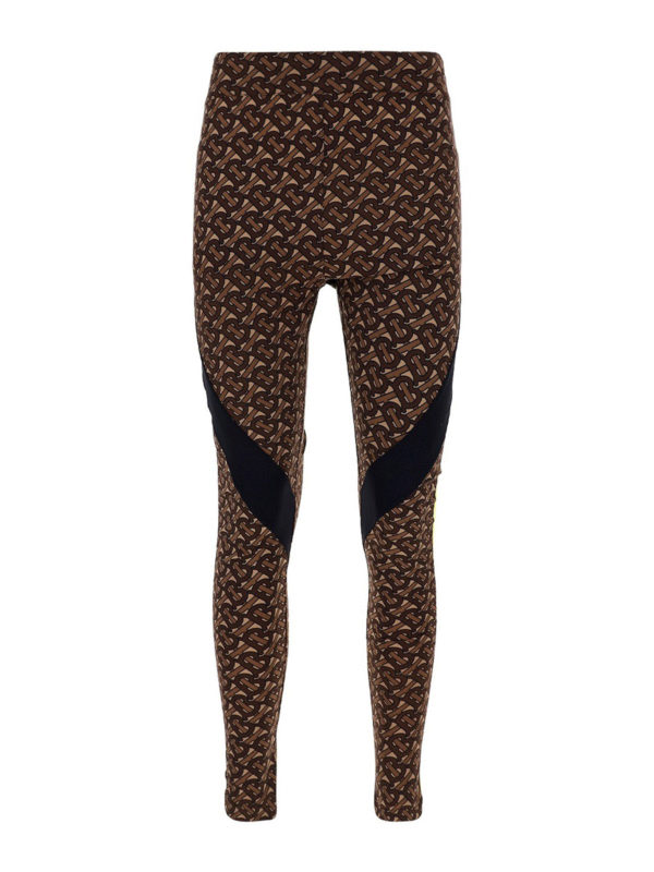 BURBERRY: leggings - TB monogram patterned leggings