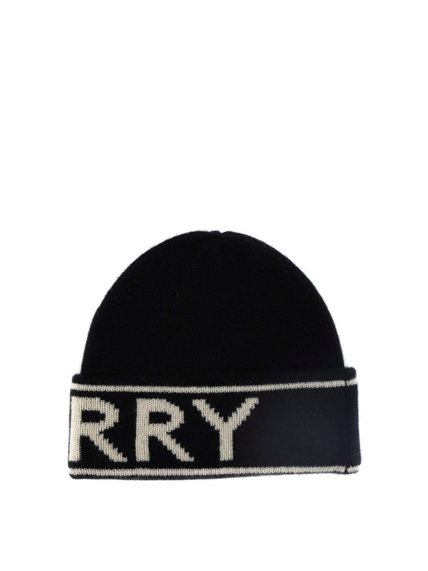 BURBERRY: ニットキャップ online - 帽子 - 黒