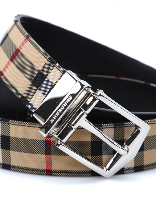 BURBERRY: belts online - Reversible belt