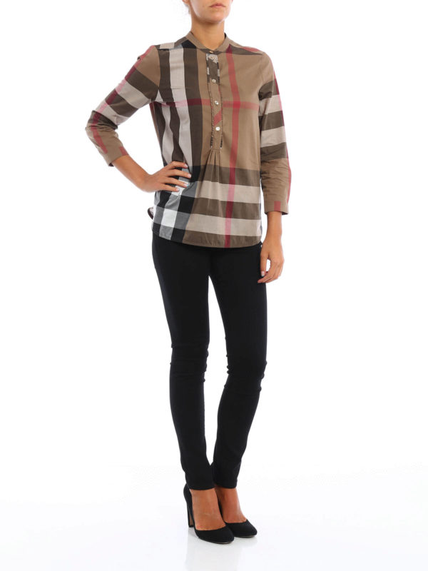 BURBERRY: Blusas online - Blusa Marrón