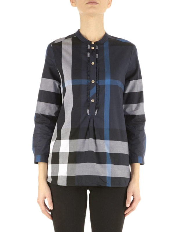BURBERRY: blouses online - Cotton bib blouse