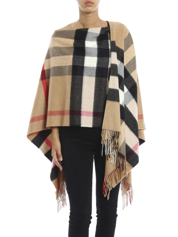 BURBERRY: Capes & Ponchos online - Cape & Poncho Fur Damen - Hellbraun