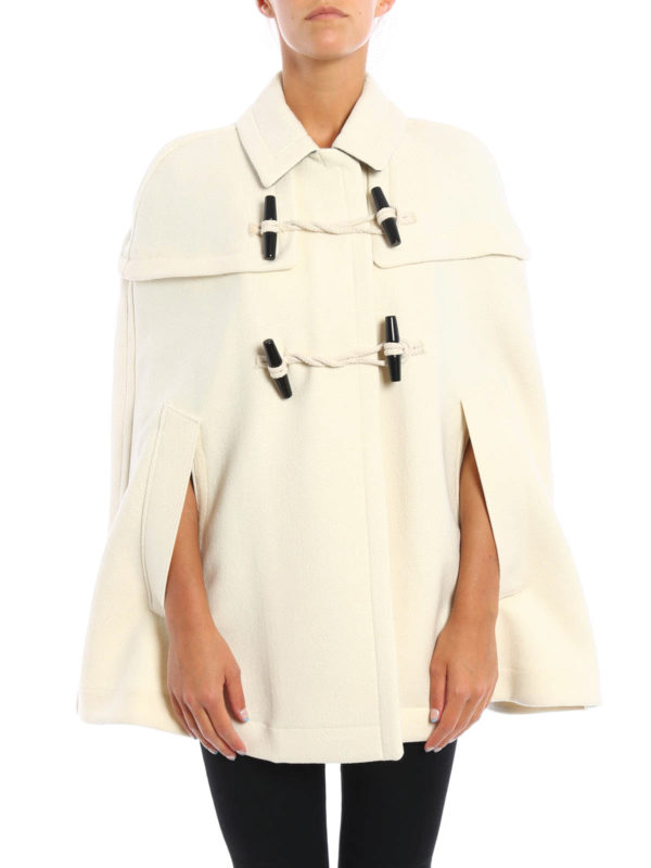 BURBERRY: Mantelle e poncho online - Mantella in lana e cashmere