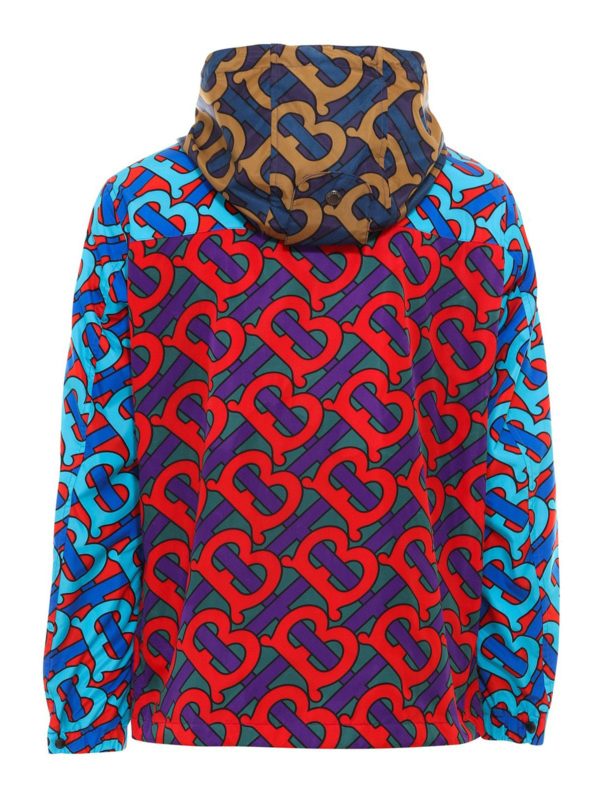 BURBERRY: casual jackets online - Monogram-print hooded jacket