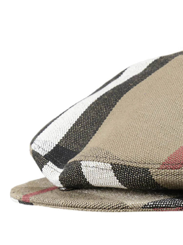 BURBERRY: cappelli online - Coppola con motivo Check