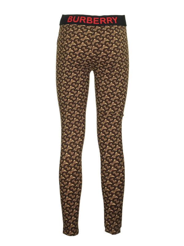 BURBERRY: leggings online - Monogram print jersey leggings