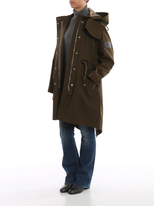 BURBERRY: Parkas online - Parka - Verde
