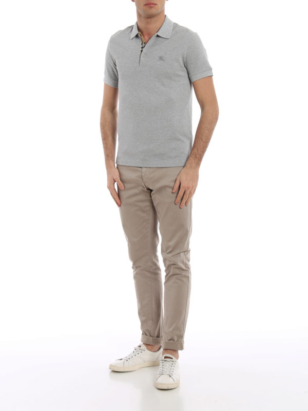 BURBERRY: Poloshirts online - Poloshirt - Hellgrau
