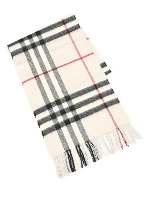 BURBERRY: scarves online - Cashmere Check scarf