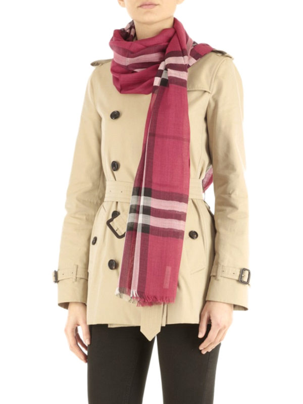 BURBERRY: Schals online - Schal Fur Damen - Fuchsia