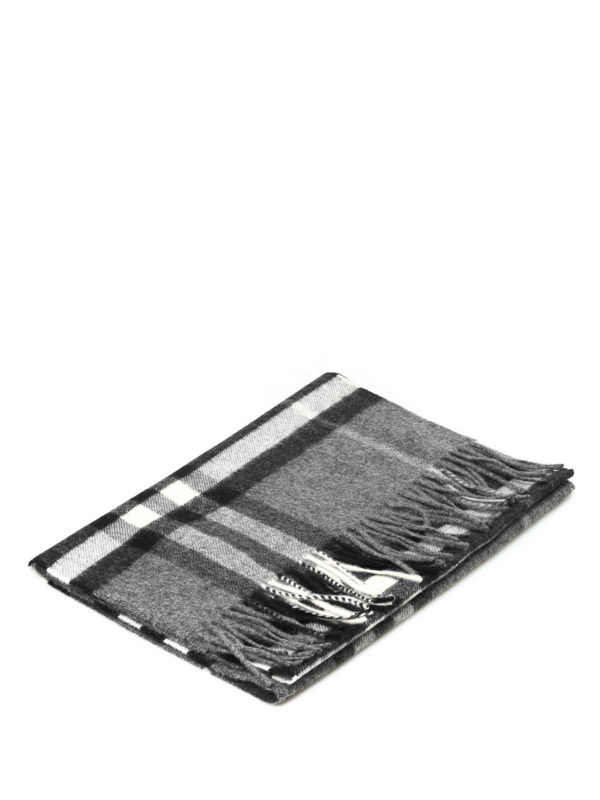 BURBERRY: Bufandas y pañuelos online - Bufanda Gris Para Mujer