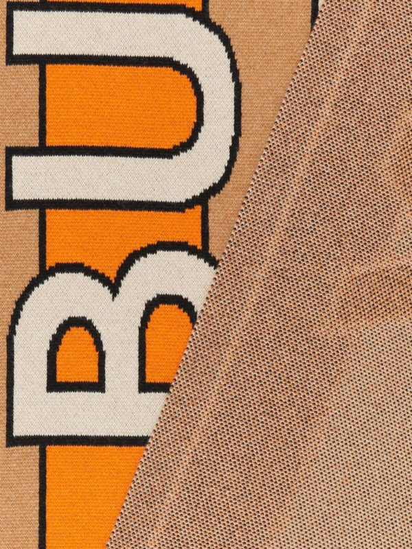 BURBERRY: scarves online - Jacquard logo cashmere scarf