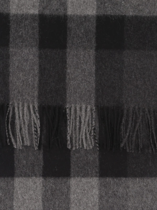 BURBERRY: scarves online - Mega Check patterned cashmere scarf