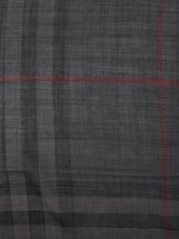 BURBERRY: Bufandas y pañuelos online - Bufanda Gris Oscuro Para Mujer