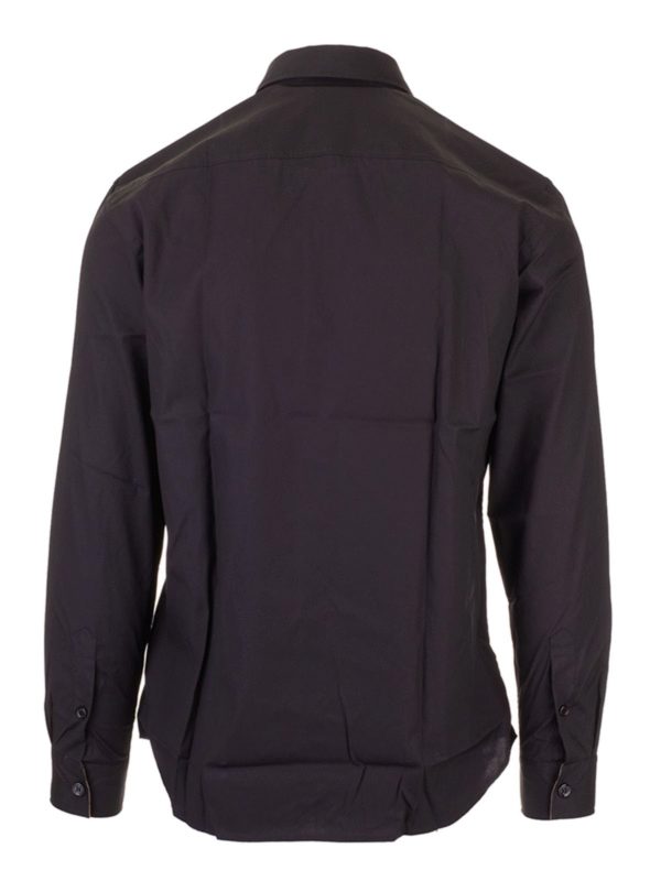 BURBERRY: camicie online - Camicia nera con monogramma