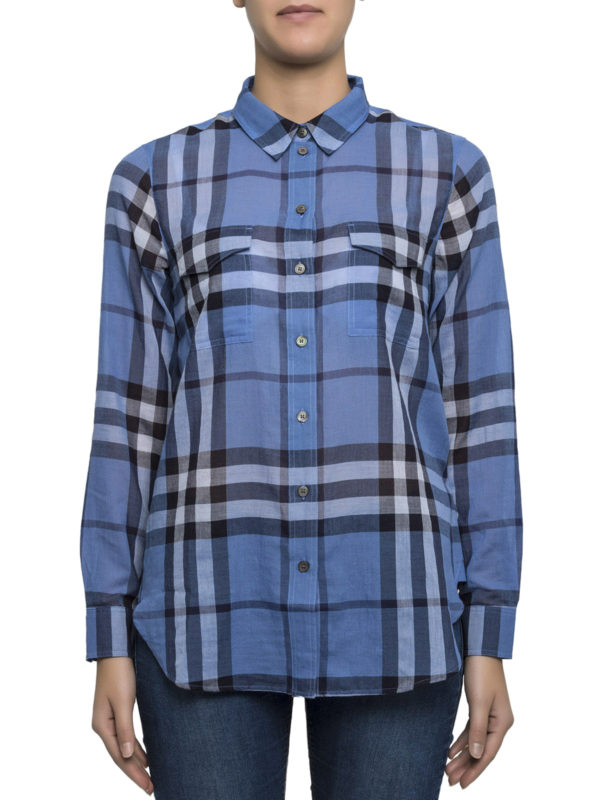 BURBERRY: shirts online - Check cotton shirt